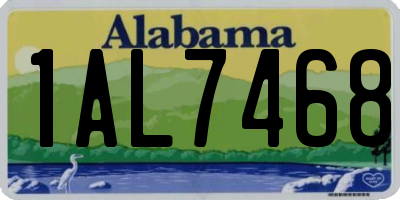 AL license plate 1AL7468