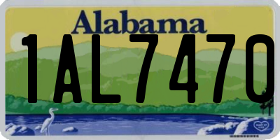 AL license plate 1AL7470