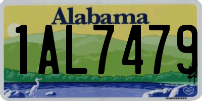 AL license plate 1AL7479