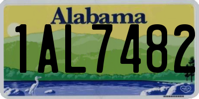 AL license plate 1AL7482