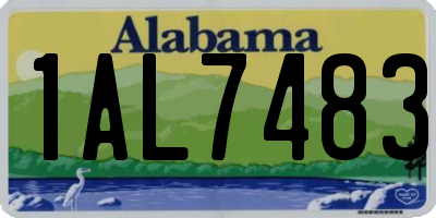 AL license plate 1AL7483