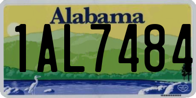 AL license plate 1AL7484