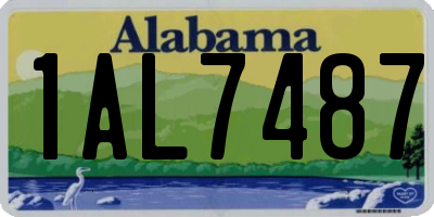 AL license plate 1AL7487