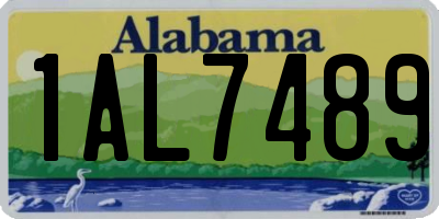 AL license plate 1AL7489
