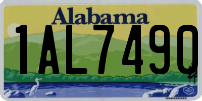 AL license plate 1AL7490