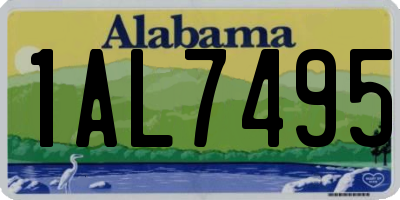 AL license plate 1AL7495