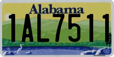 AL license plate 1AL7511