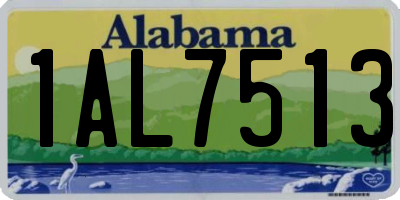 AL license plate 1AL7513