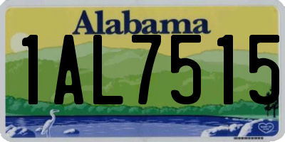 AL license plate 1AL7515