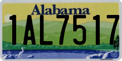 AL license plate 1AL7517