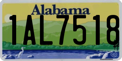 AL license plate 1AL7518