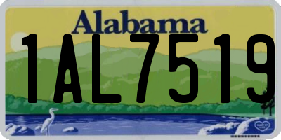 AL license plate 1AL7519