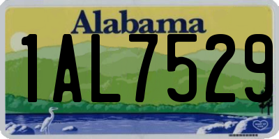 AL license plate 1AL7529