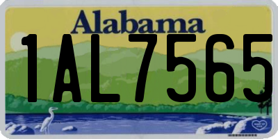 AL license plate 1AL7565