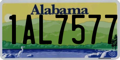 AL license plate 1AL7577