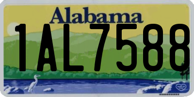 AL license plate 1AL7588