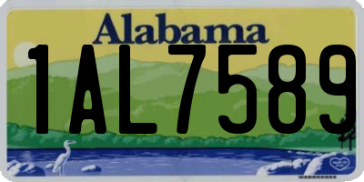 AL license plate 1AL7589