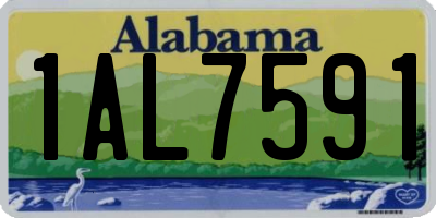 AL license plate 1AL7591