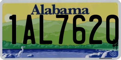 AL license plate 1AL7620