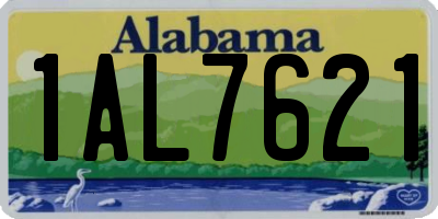 AL license plate 1AL7621