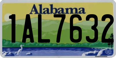 AL license plate 1AL7632
