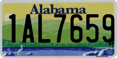 AL license plate 1AL7659