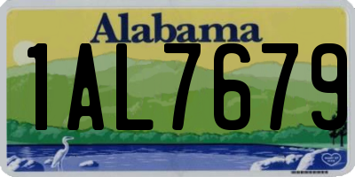 AL license plate 1AL7679
