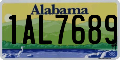 AL license plate 1AL7689