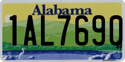 AL license plate 1AL7690