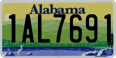 AL license plate 1AL7691