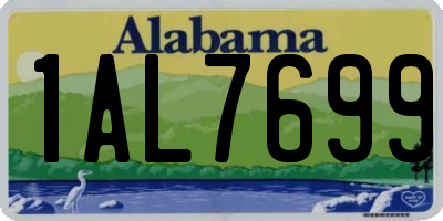 AL license plate 1AL7699
