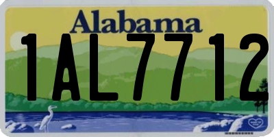 AL license plate 1AL7712