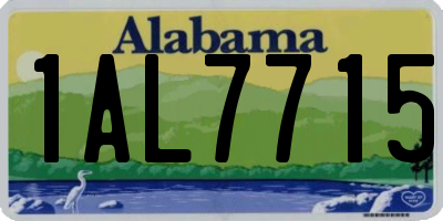 AL license plate 1AL7715