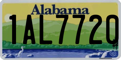 AL license plate 1AL7720