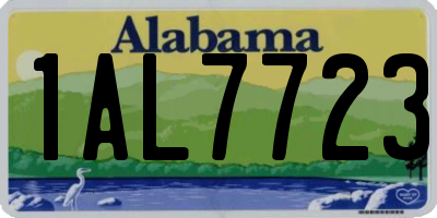 AL license plate 1AL7723