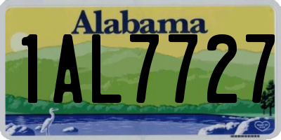 AL license plate 1AL7727