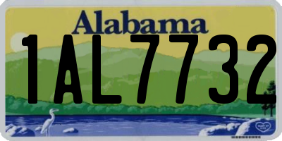 AL license plate 1AL7732