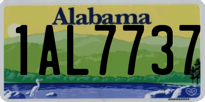 AL license plate 1AL7737
