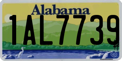 AL license plate 1AL7739
