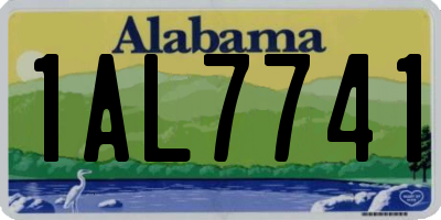 AL license plate 1AL7741