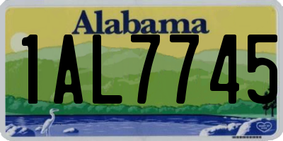 AL license plate 1AL7745