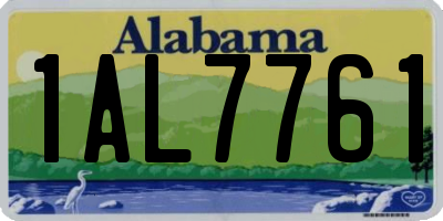 AL license plate 1AL7761