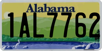AL license plate 1AL7762