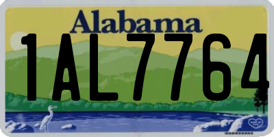 AL license plate 1AL7764
