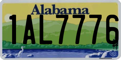 AL license plate 1AL7776