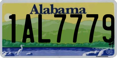 AL license plate 1AL7779
