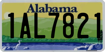 AL license plate 1AL7821