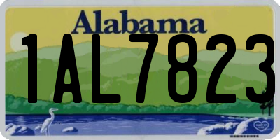 AL license plate 1AL7823