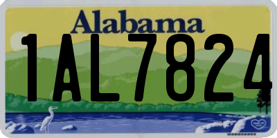 AL license plate 1AL7824