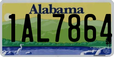 AL license plate 1AL7864